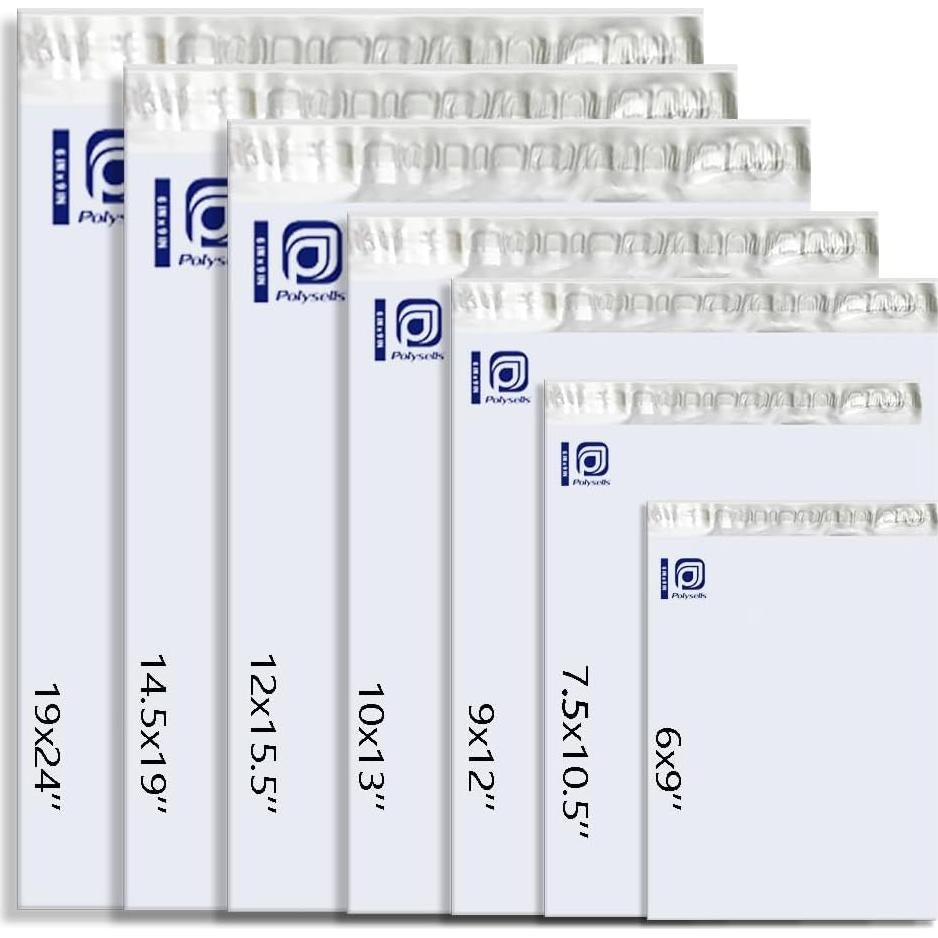 Bolsas de Envío de Polietileno POLYSELLS 1000 pcs 30.48x39.37 cm