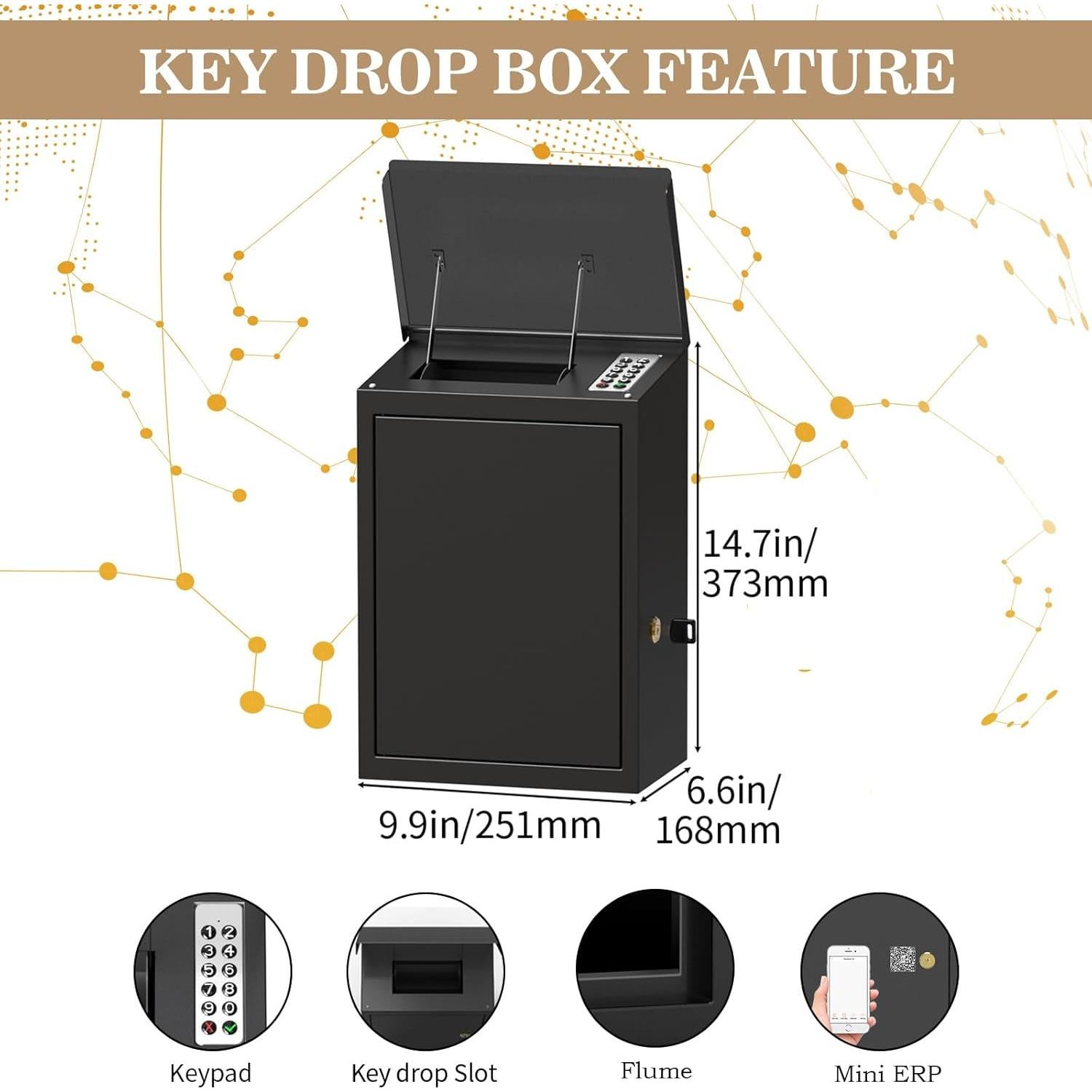 Caja de Llaves WeHere con Cerradura Inteligente Impermeable