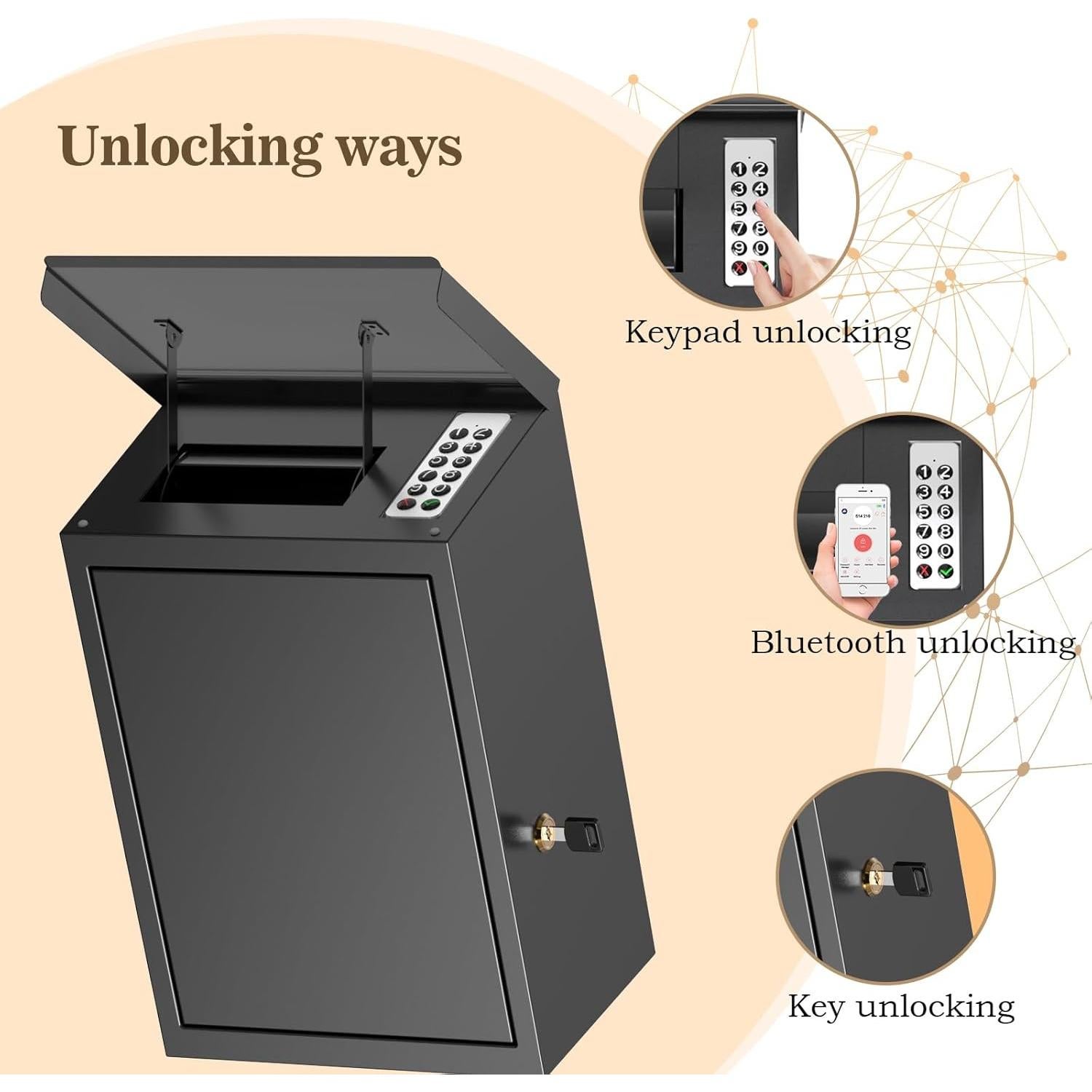 Caja de Llaves WeHere con Cerradura Inteligente Impermeable