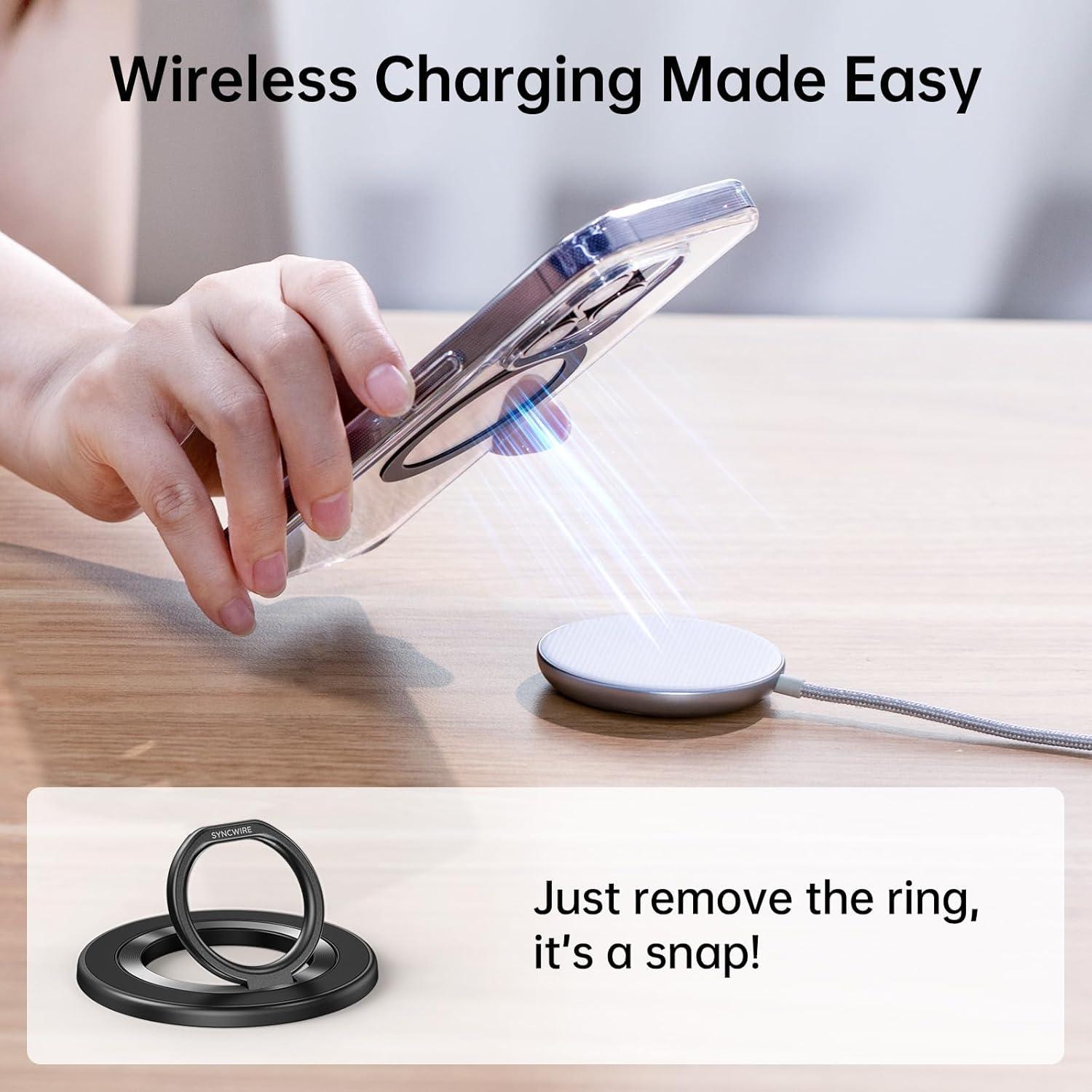 Soporte de Anillo Magnético SYNCWIRE para MagSafe - Rotación 360°