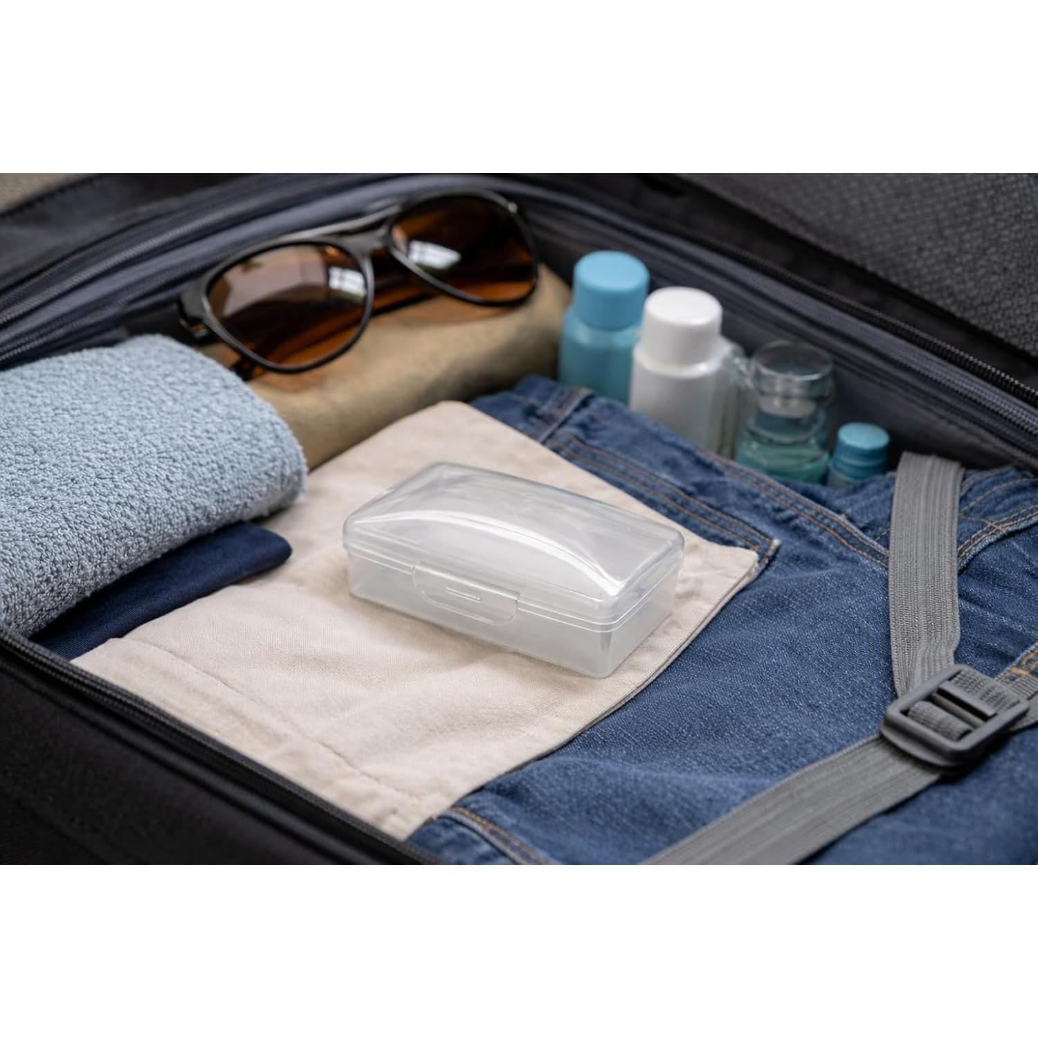 Caja de Jabón de Viaje American Comb - Transparente - 10.16x5.08 cm