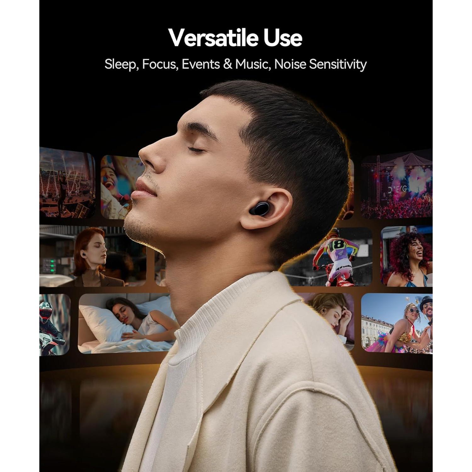 Tapones para Oídos TOAPEX Q8 Silicona Reutilizables 45dB