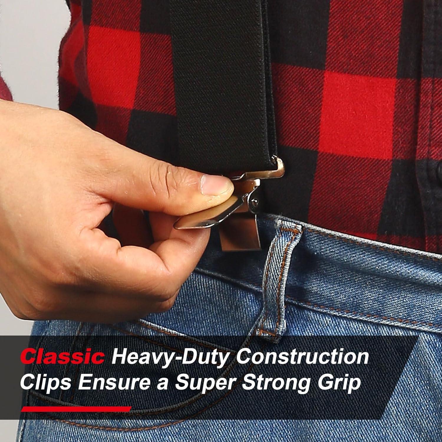 Tirantes Ultrashang CLASSIC para Hombre 5 cm Ajustables Negro