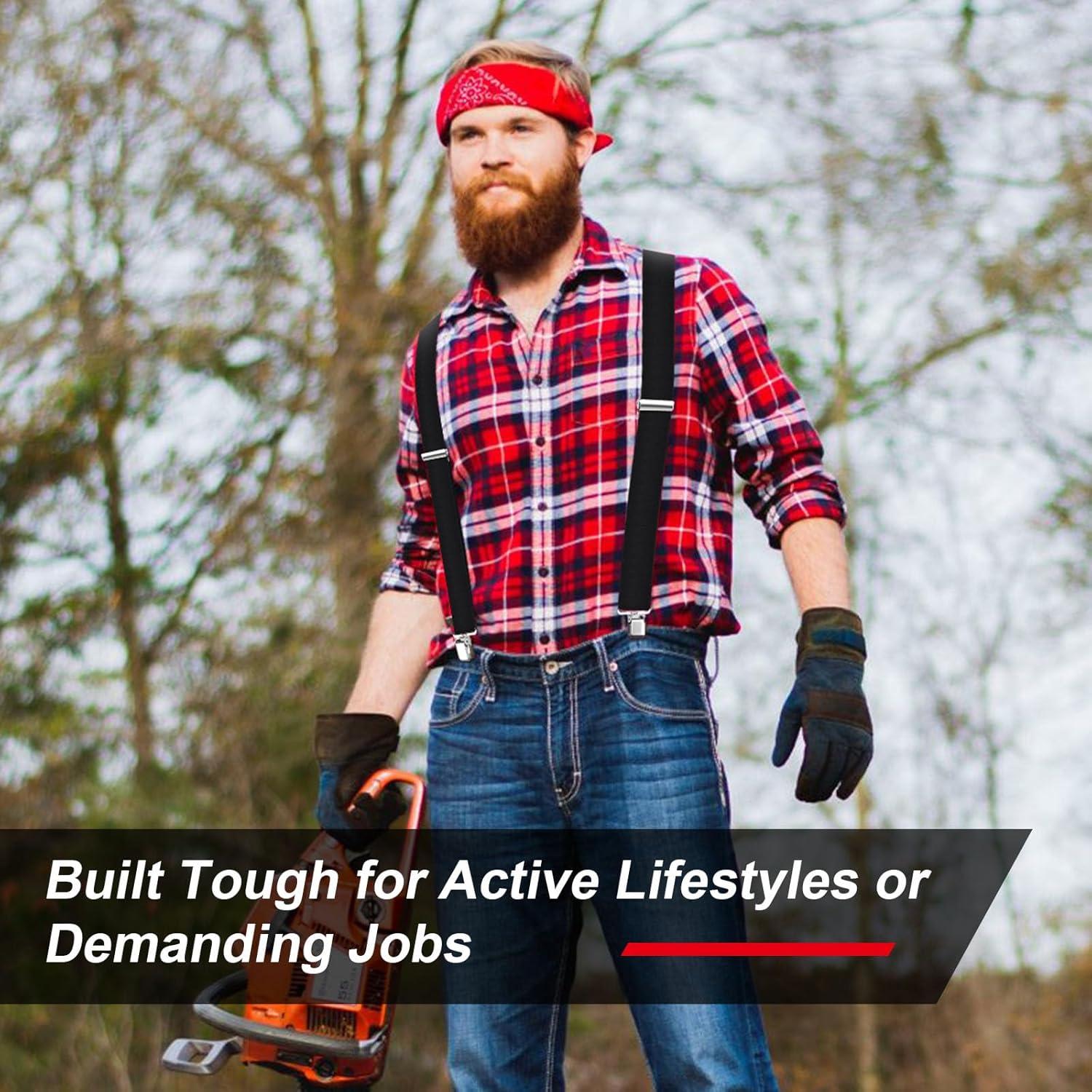 Tirantes Ultrashang CLASSIC para Hombre 5 cm Ajustables Negro