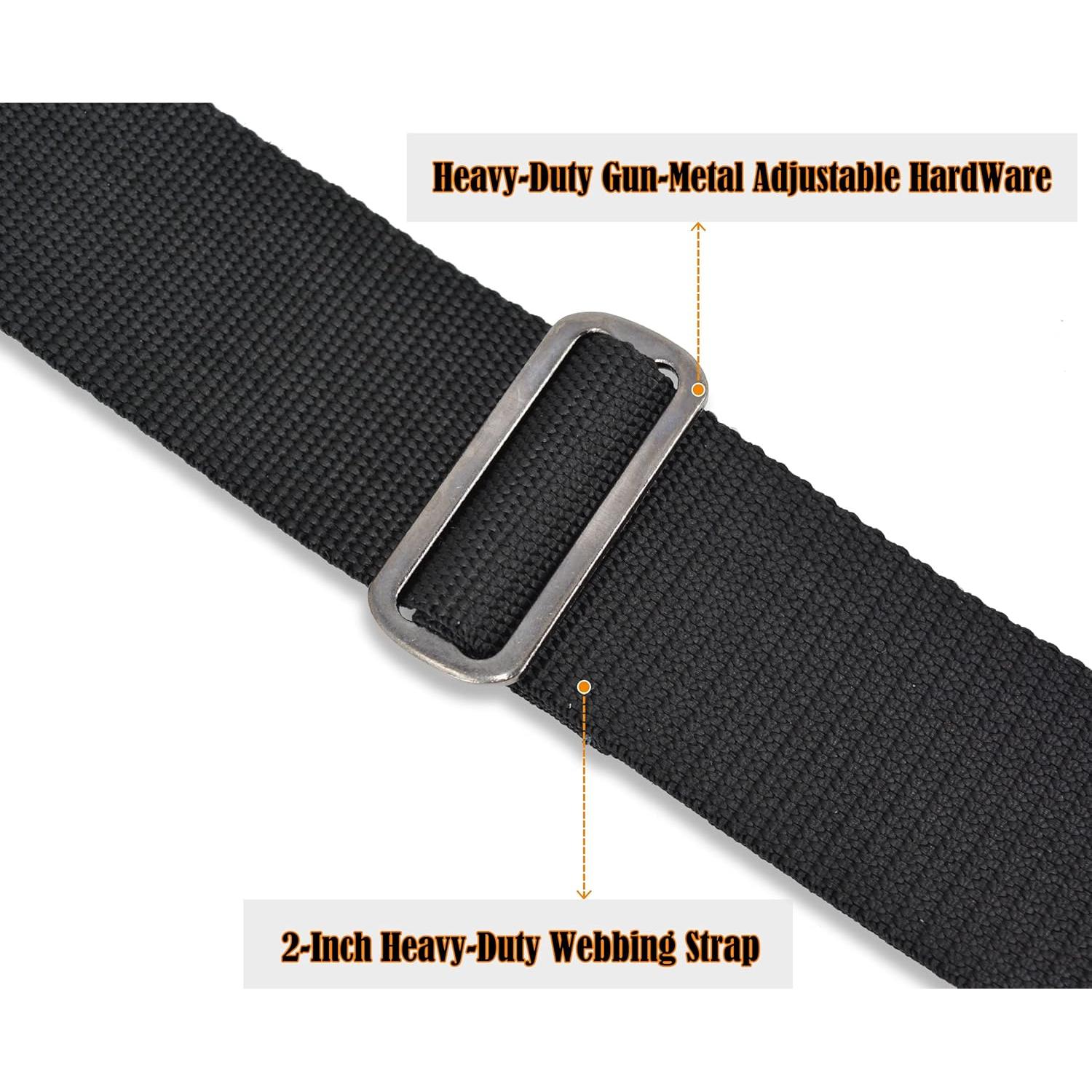 Suspenders Pesados Welkinland 5.08 cm para Hombres Negros