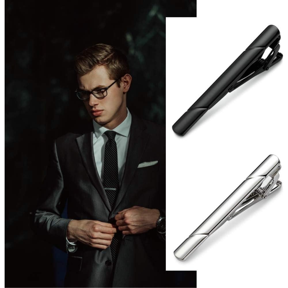 Clips de Corbata MOZETO para Hombres - Set de 4 Colores