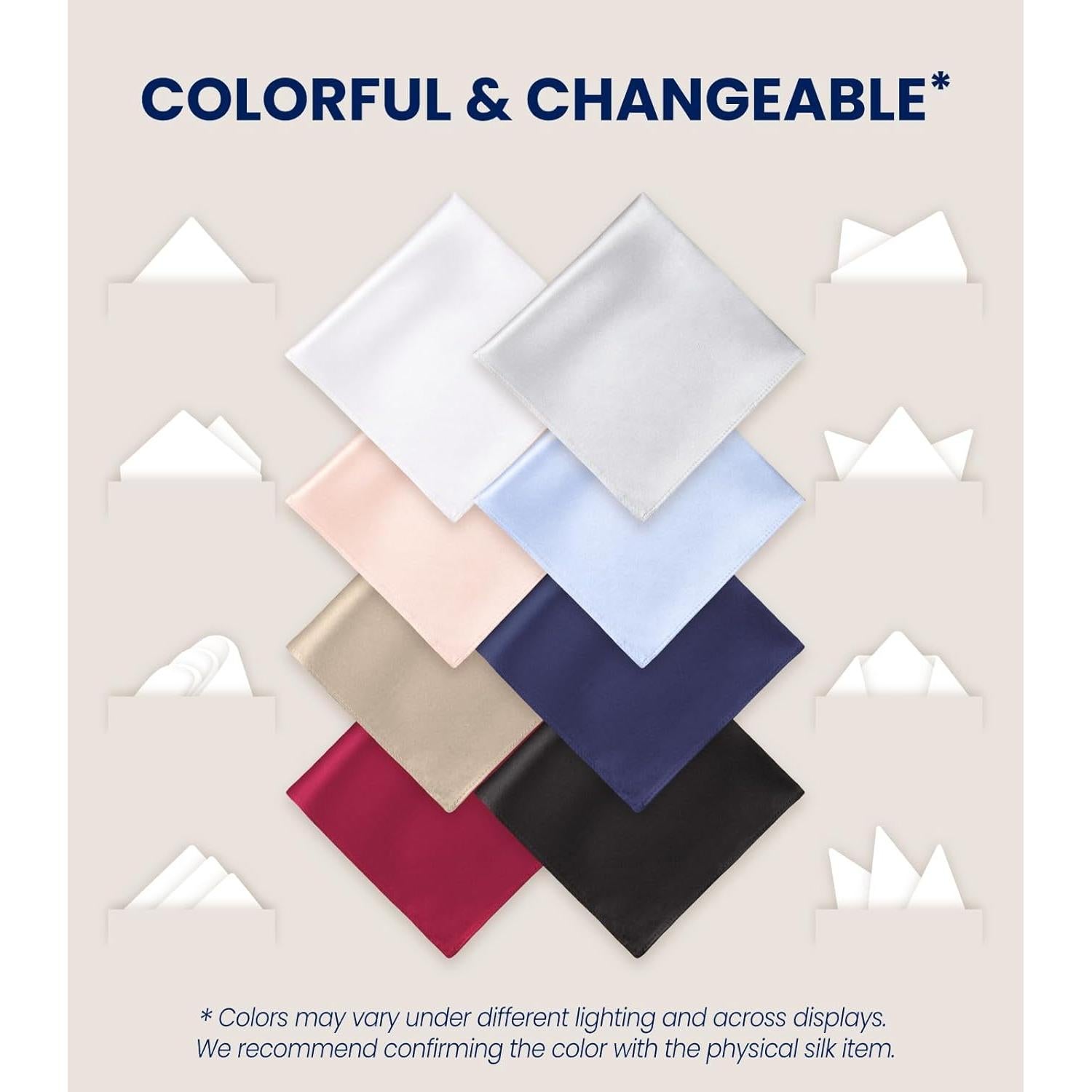 Paño de Seda Pura 100% Blanco 27.94cm x 27.94cm