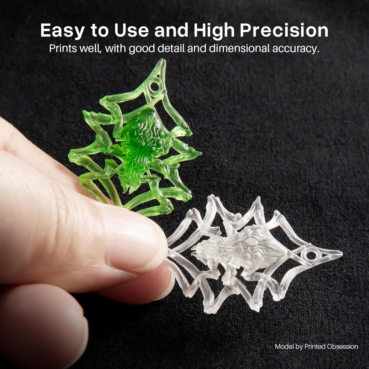 Resina 3D ELEGOO Verde Claro 2000g Baja Fragilidad