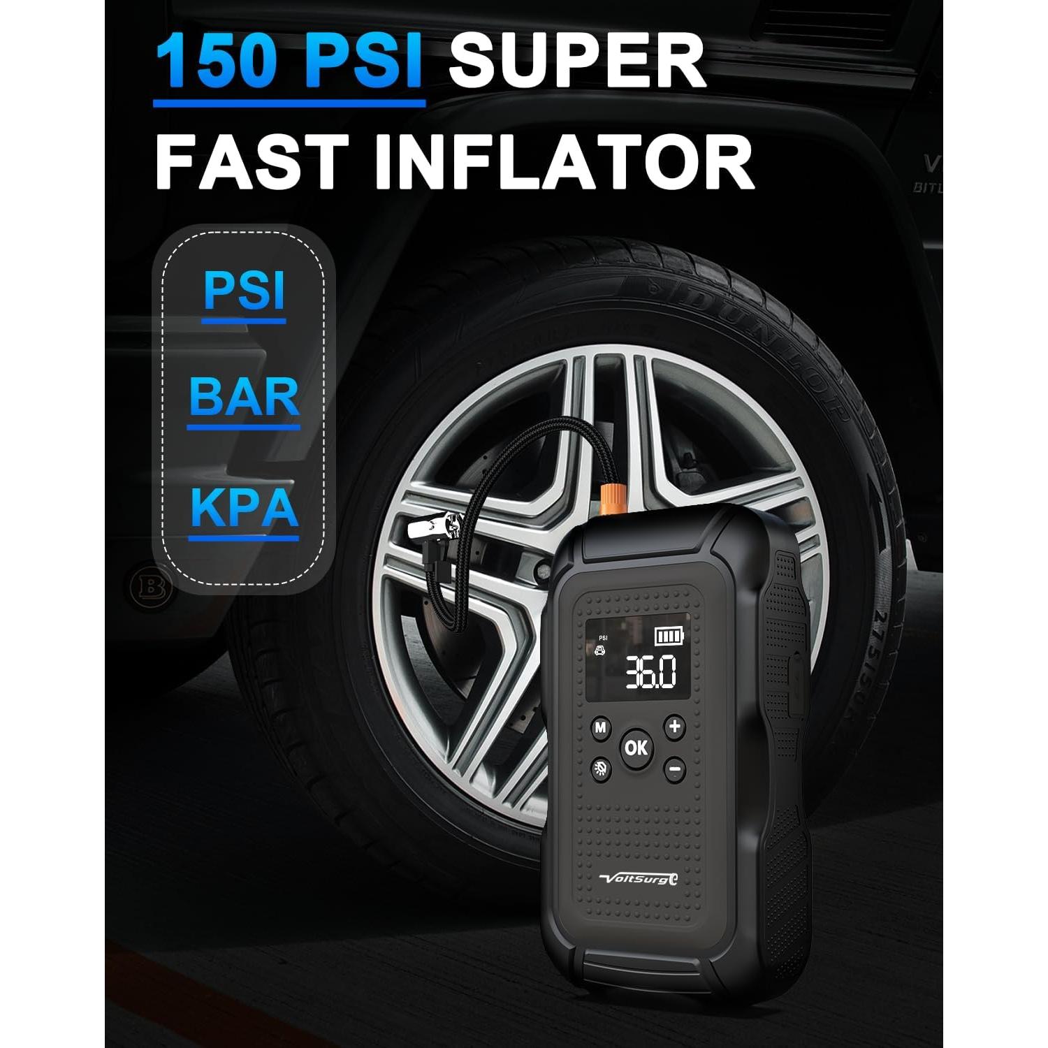 Arrancador de Salto VoltSurge 7000A con Compresor 3 en 1