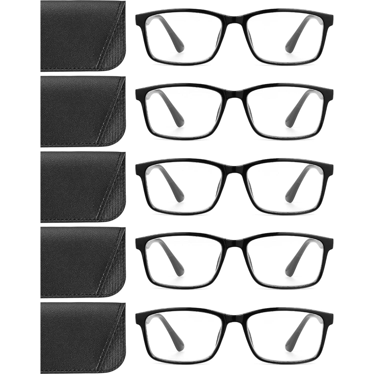 Paquete de 5 Gafas de Lectura JOLISU con Filtro Luz Azul