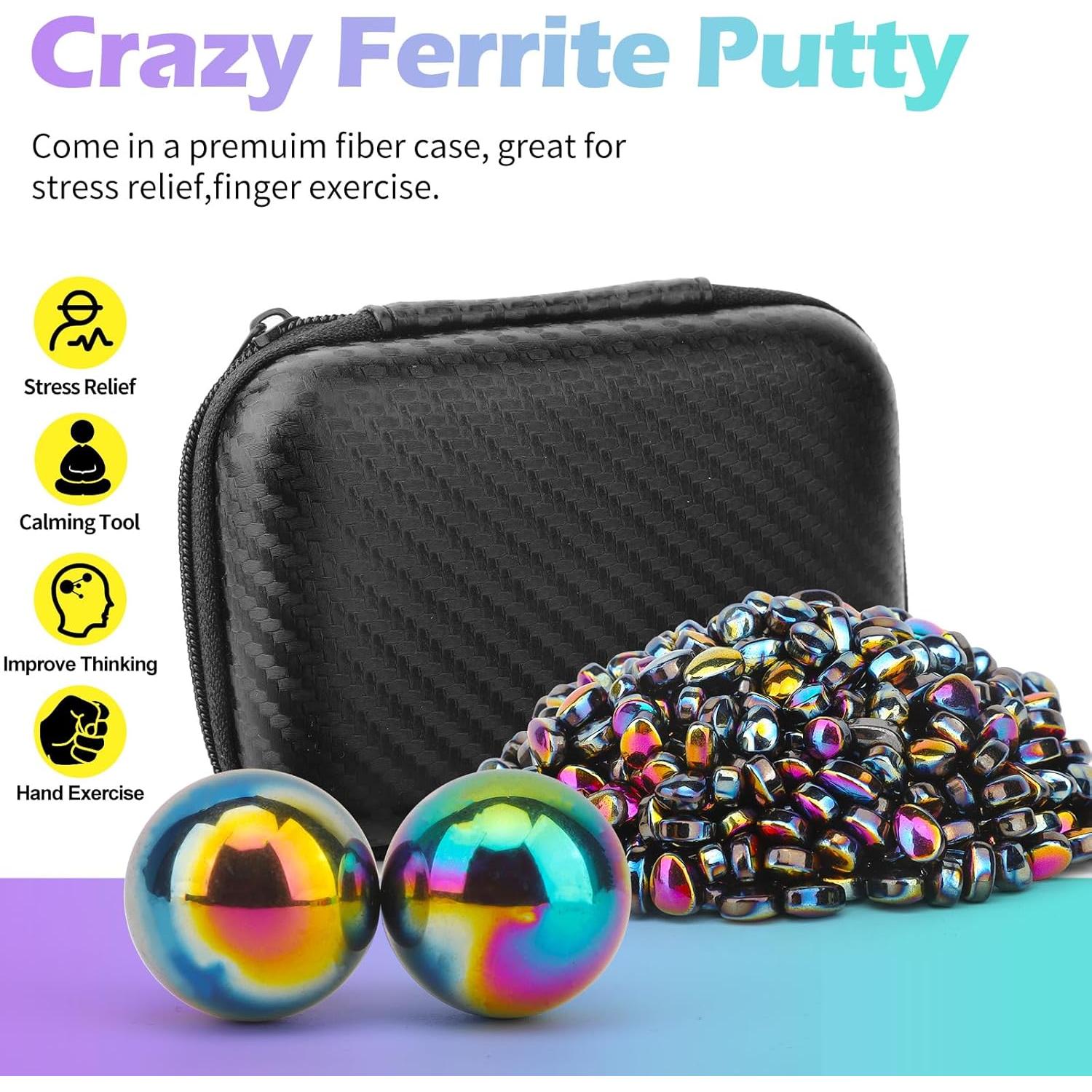 Pasta Magnética de Ferrita LNCOJOLM con 2 Imanes Grandes 500g