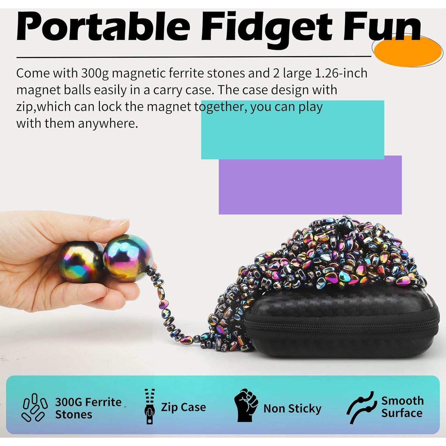 Pasta Magnética de Ferrita LNCOJOLM con 2 Imanes Grandes 500g