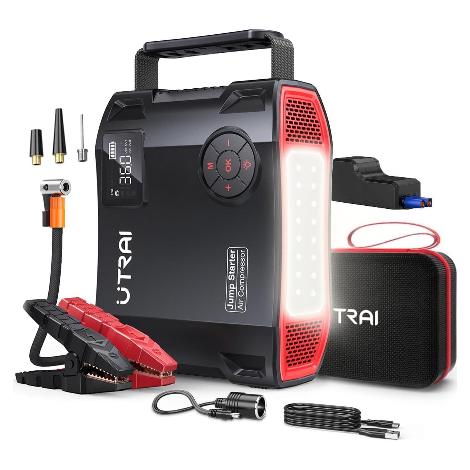 Arrancador de Salto UTRAI JS5 6000A con Compresor 150PSI