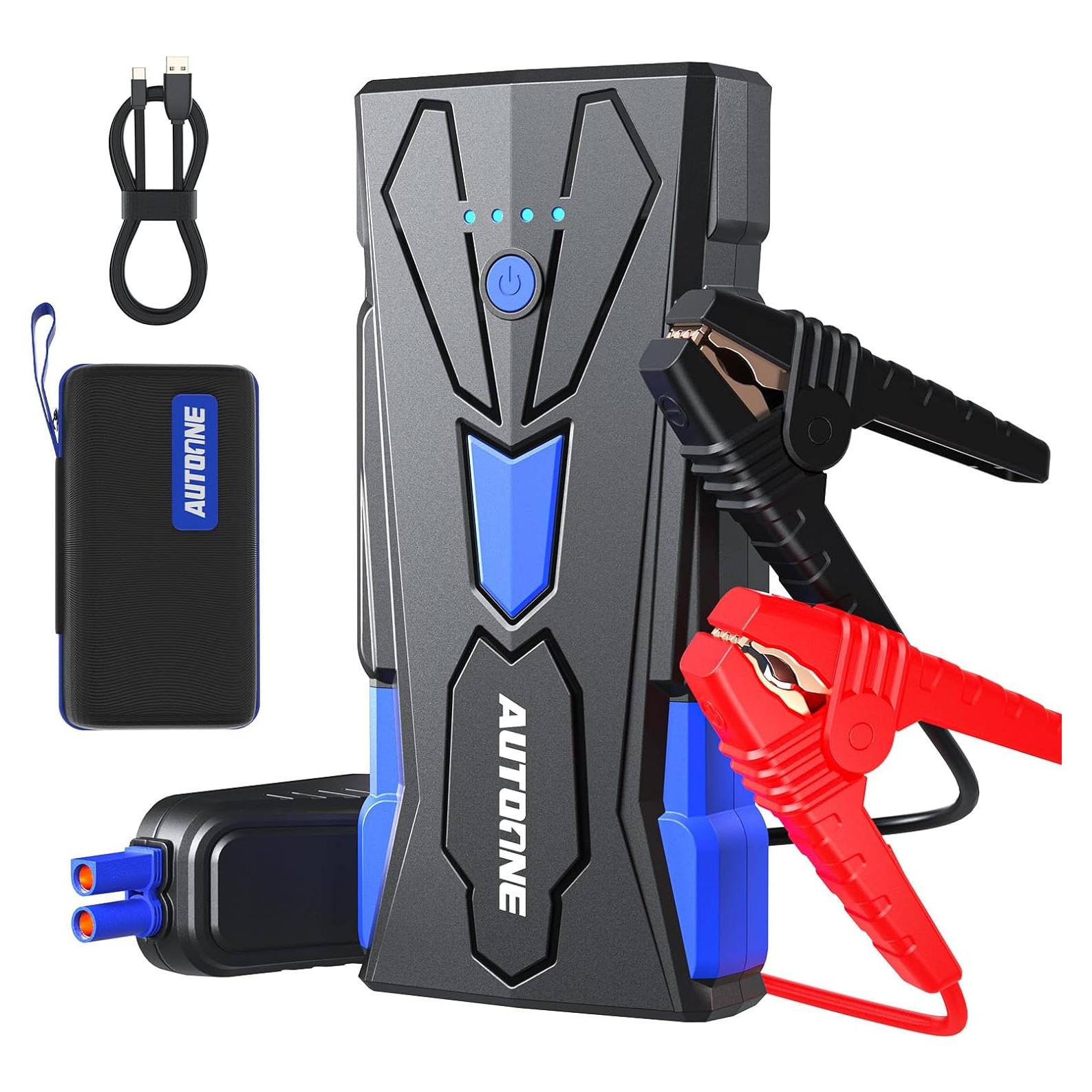 Arrancador de Batería AUTOONE JS02 6000A 12V USB LED