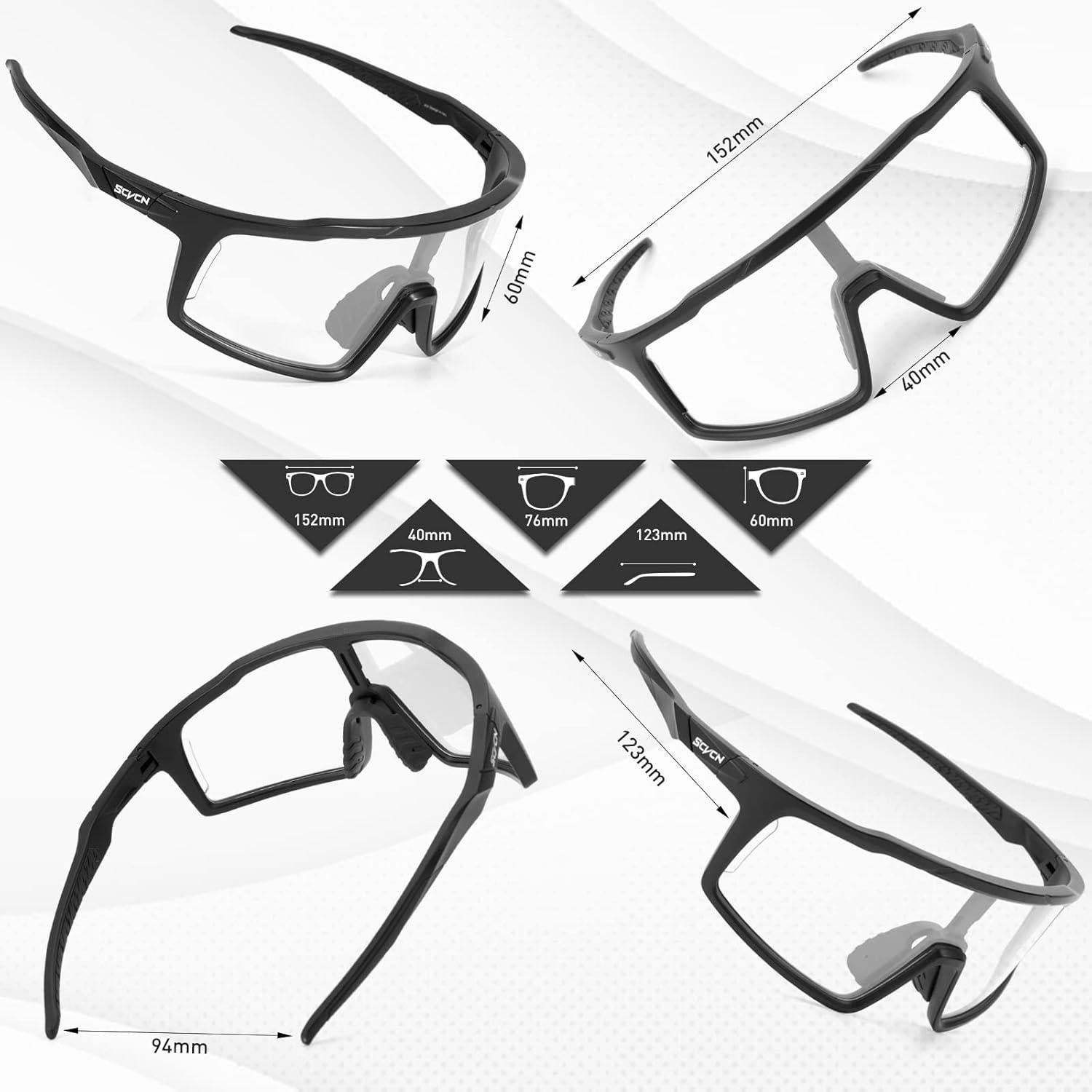 Gafas de Ciclismo SCVCN Fotocromáticas UV400 Unisex