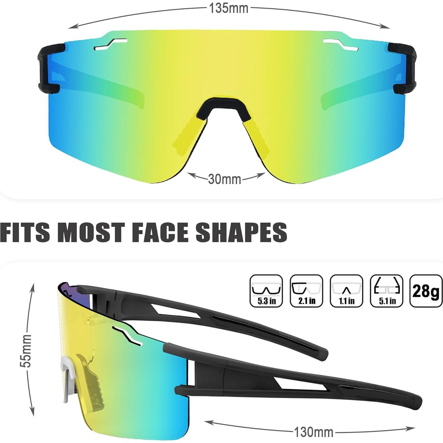 Gafas de sol deportivas PITFEROCE UV400 polarizadas