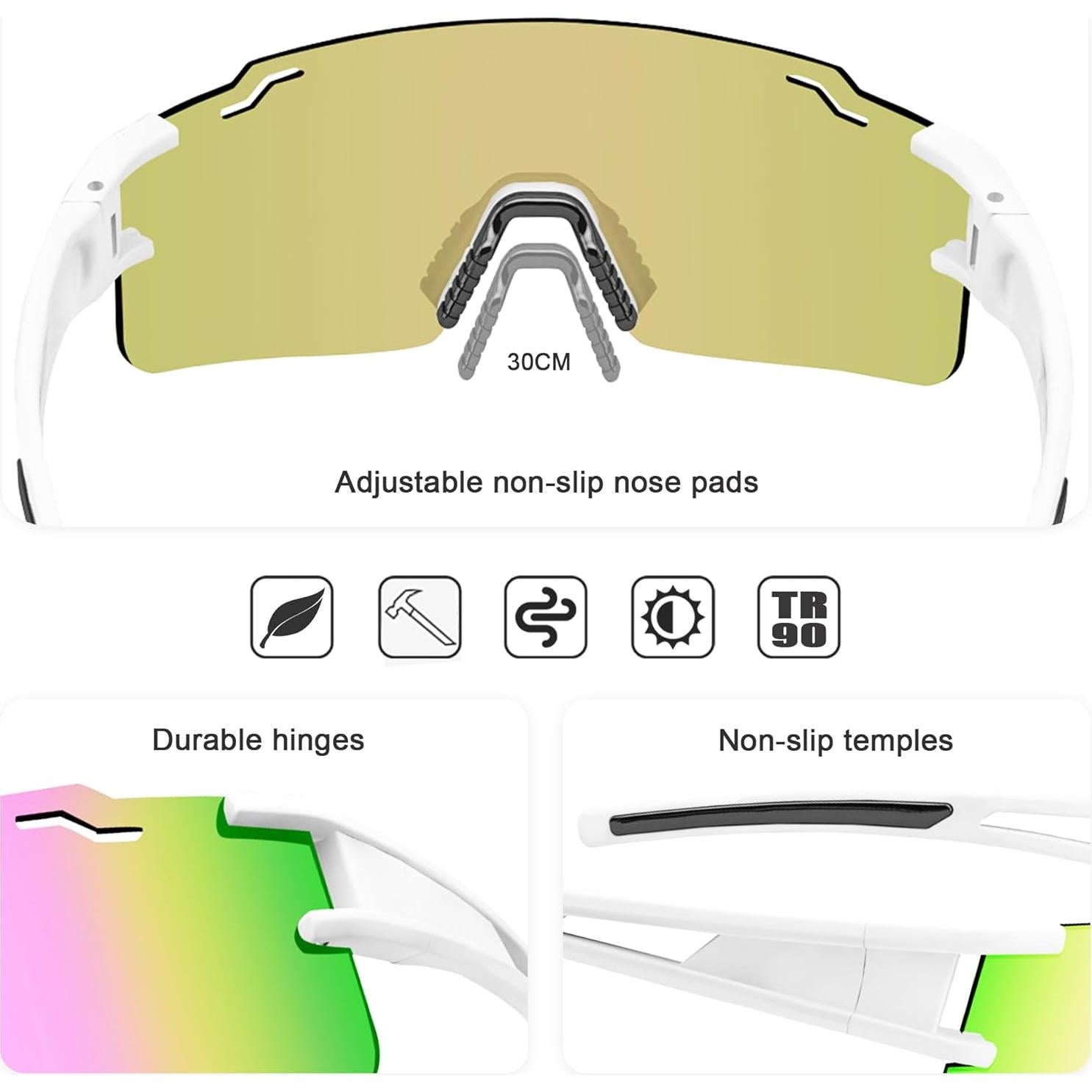 Gafas de sol PITFEROCE polarizadas UV400 para deportes