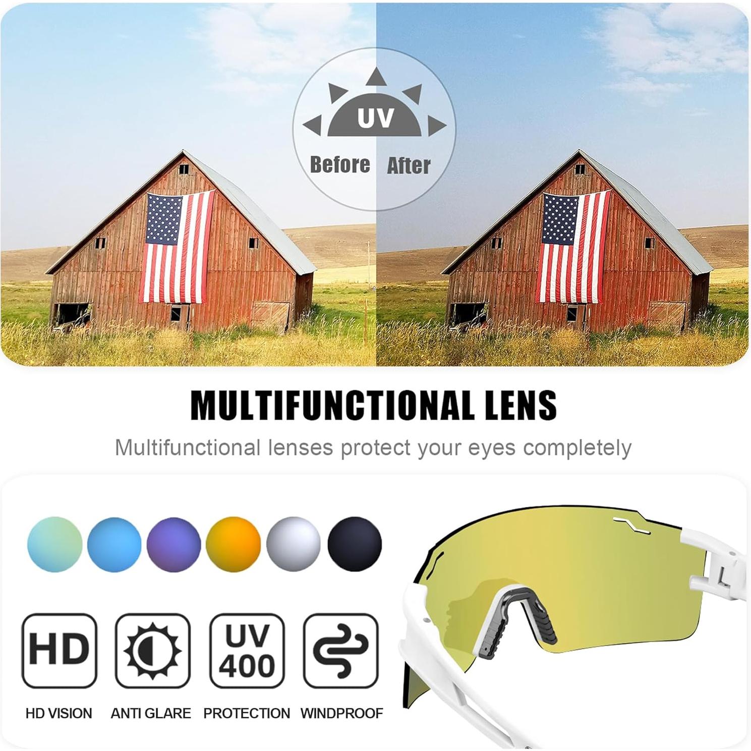 Gafas de sol PITFEROCE polarizadas UV400 para deportes