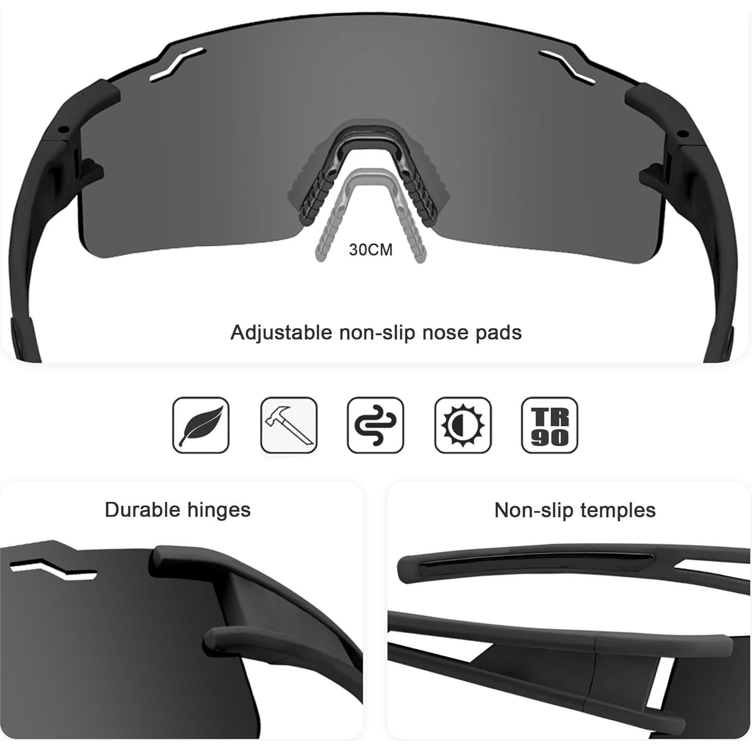 Gafas de sol deportivas PITFEROCE UV400 polarizadas