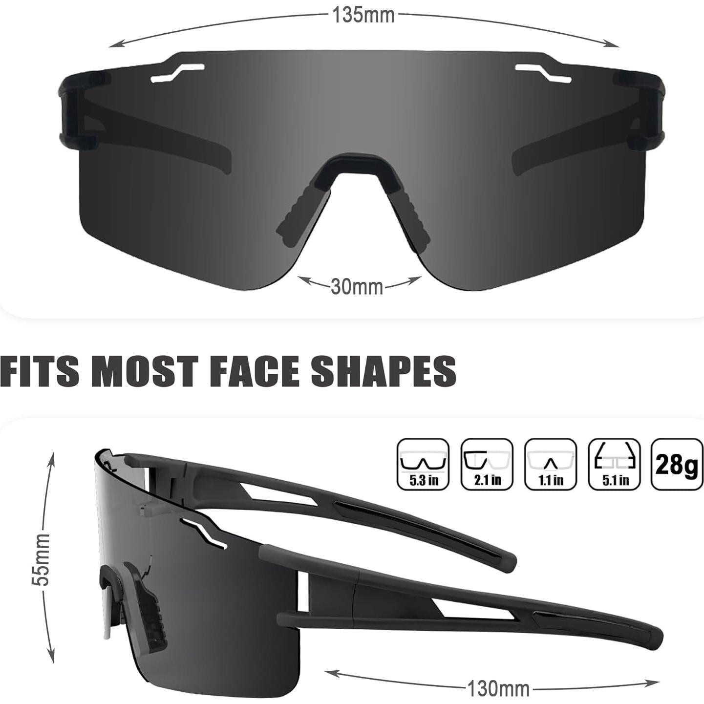 Gafas de sol deportivas PITFEROCE UV400 polarizadas