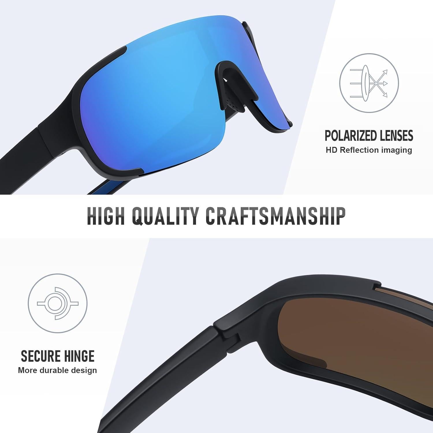 Gafas de sol deportivas OFWIN UV400 polarizadas unisex