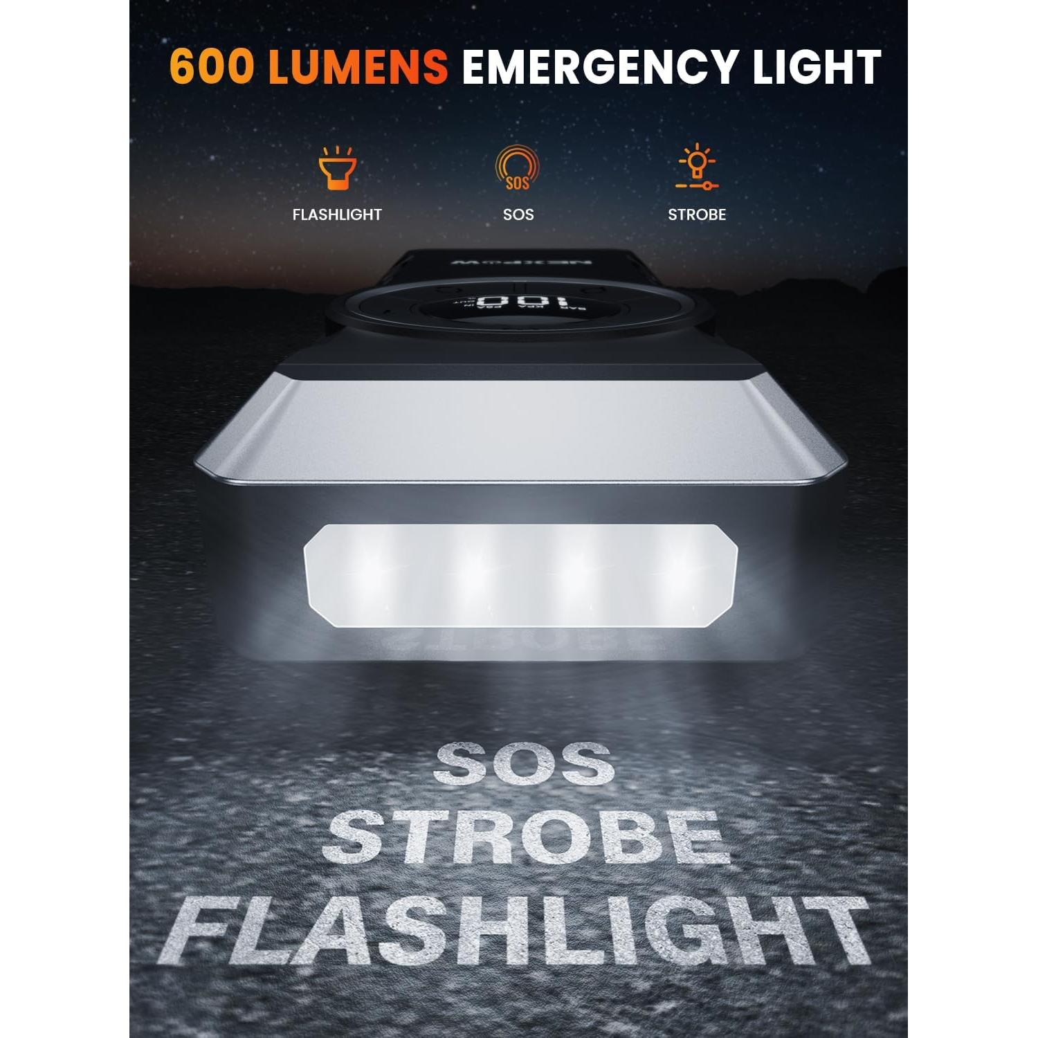 NEXPOW Arrancador de Batería 3000A con Compresor 150PSI