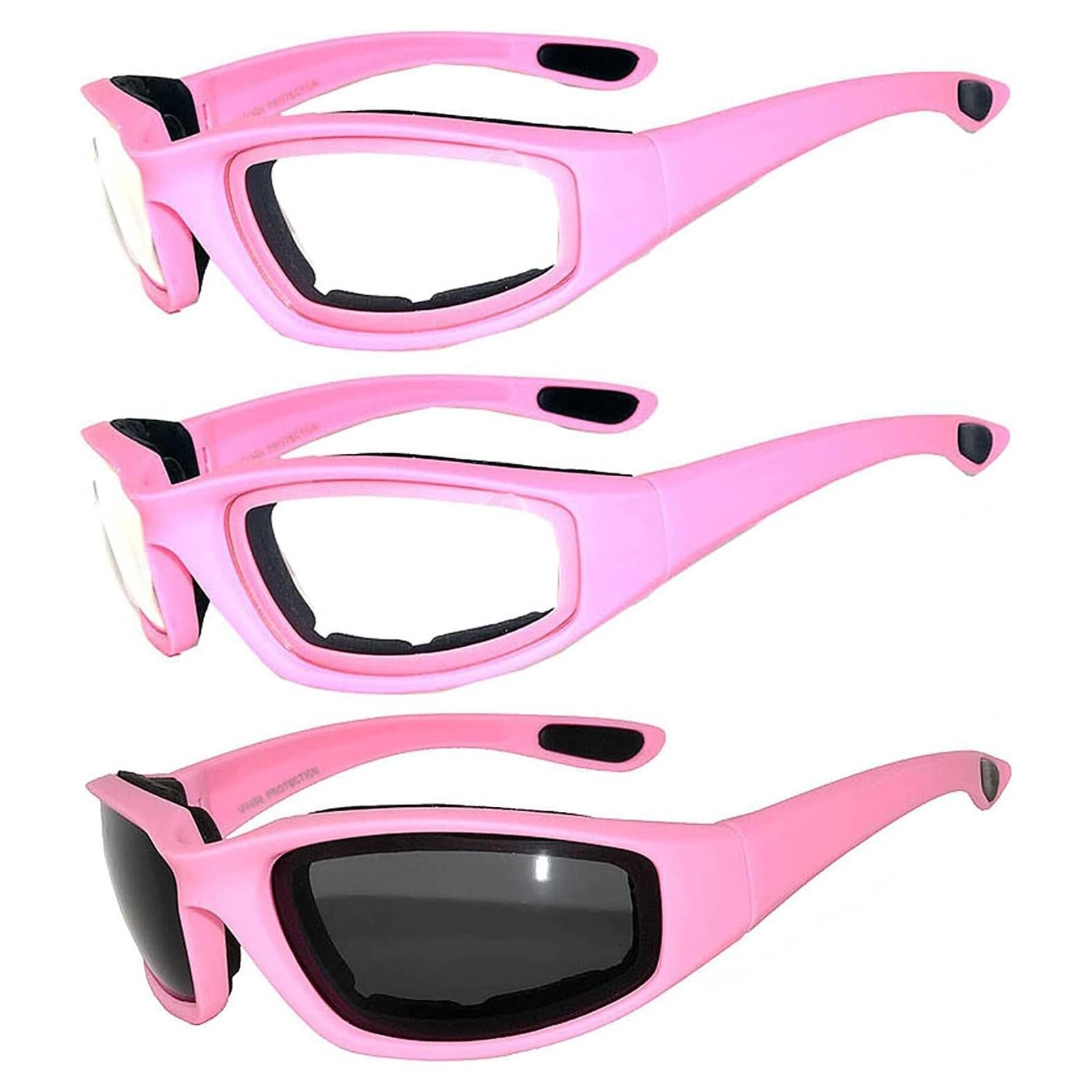Juego de 3 gafas de sol para motocicleta UV400 - Unisex