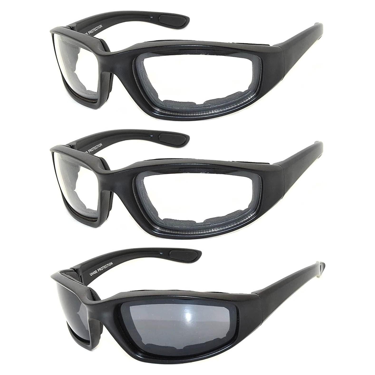 Juego de 3 gafas de sol para motocicleta UV400 - Unisex
