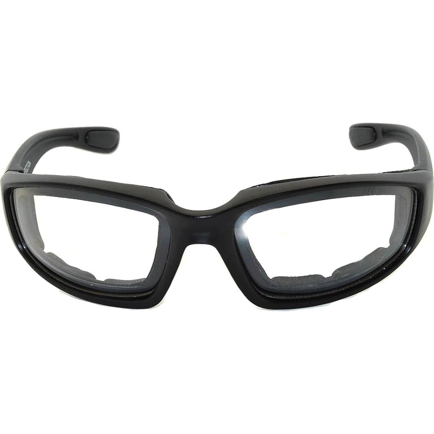 Juego de 3 gafas de sol para moto UV400 con almohadilla