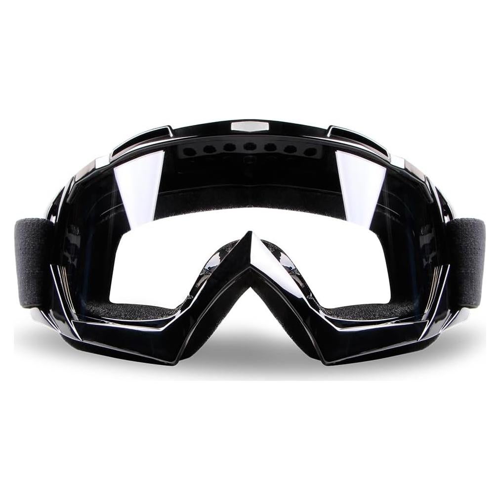 Gafas de motocross YOHOG con lente antivaho y marco negro
