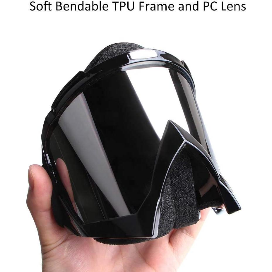 Gafas de motocross YOHOG con lente antivaho y marco negro