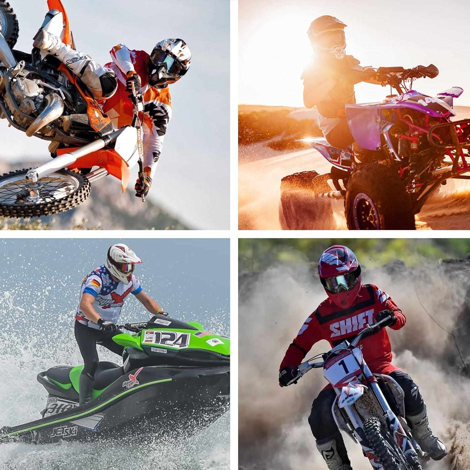 Gafas de motocross YOHOG con lente antivaho y marco negro