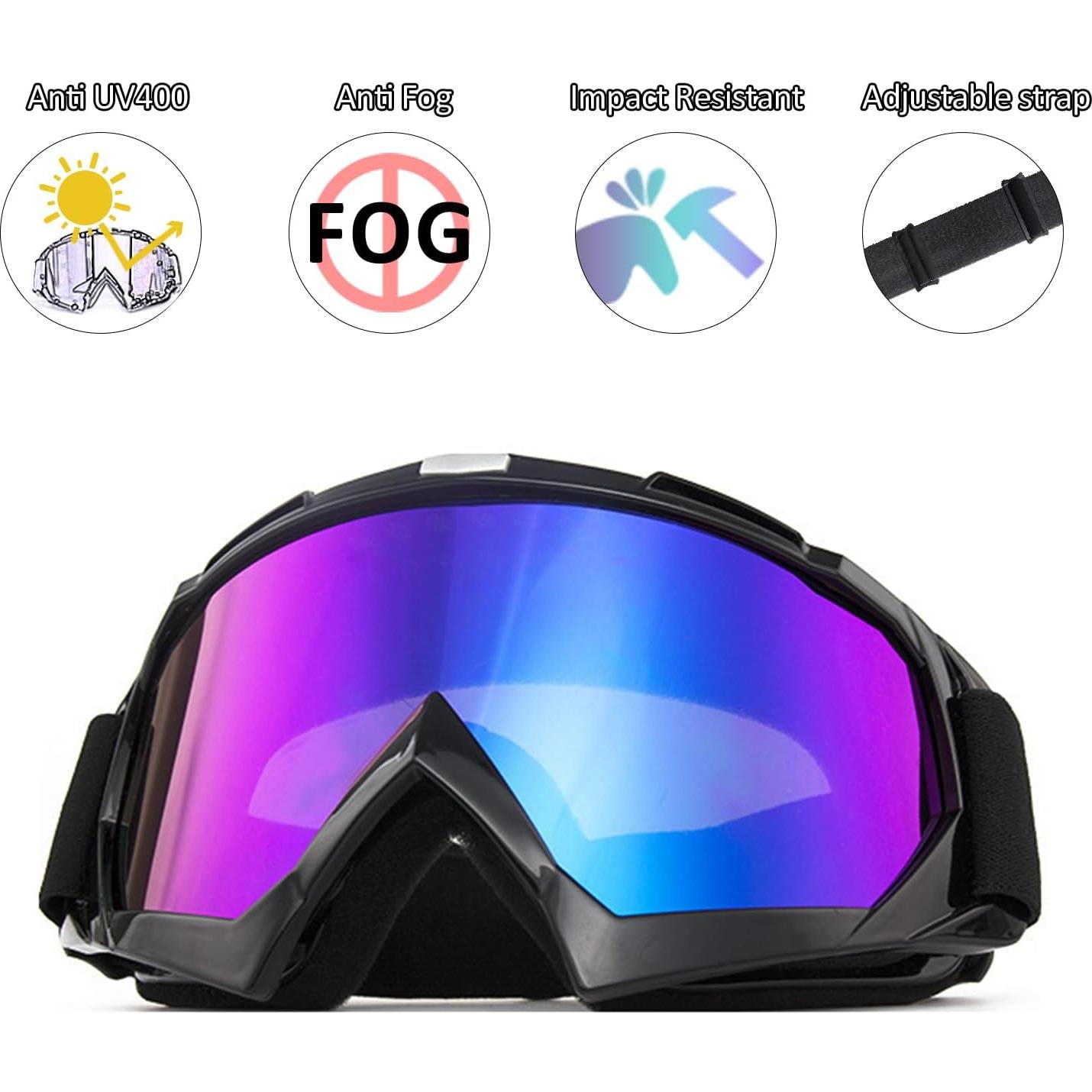 Gafas de Motocross YOHOG Marco Negro Lente UV400