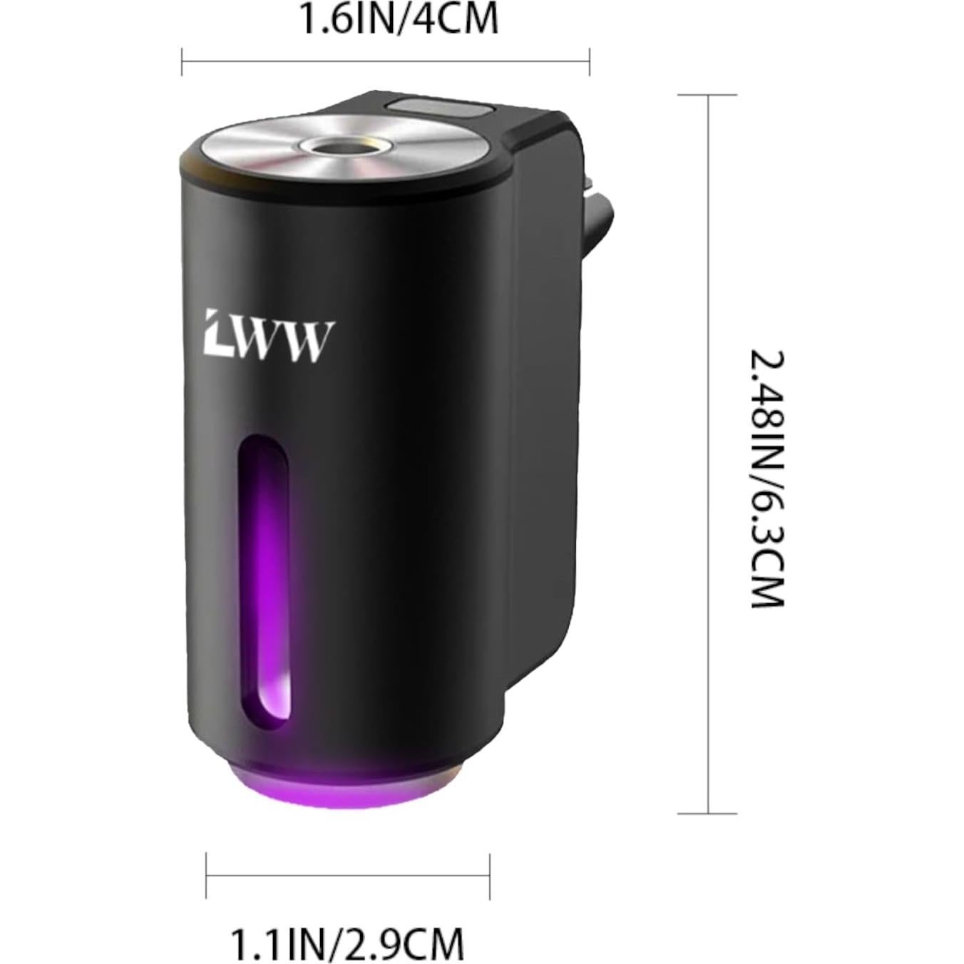 Ambientador de Coche LWW, Difusor Recargable 3 Aromas