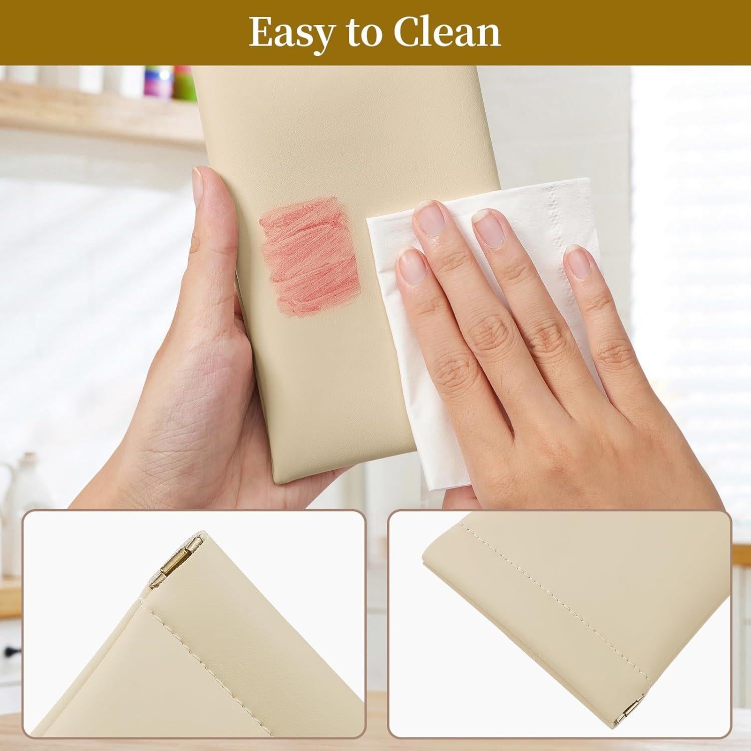 Estuche para Gafas MEIBOOCH Beige Grande con Tapa Compresiva