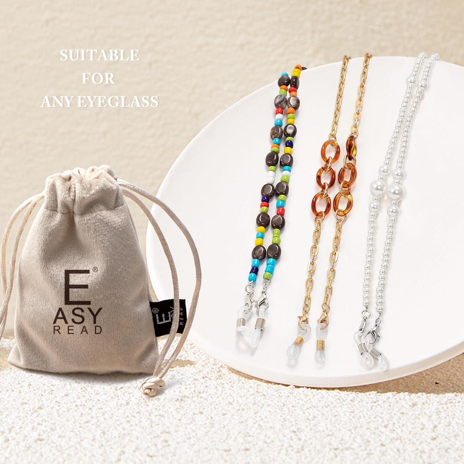Cadena de Gafas EASY READ para Mujeres, 62-69 cm, Elegante