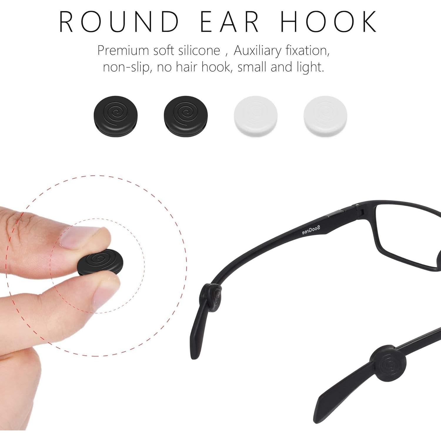 Correas de Gafas de Silicona 4 Pzas Ajustables Antideslizantes