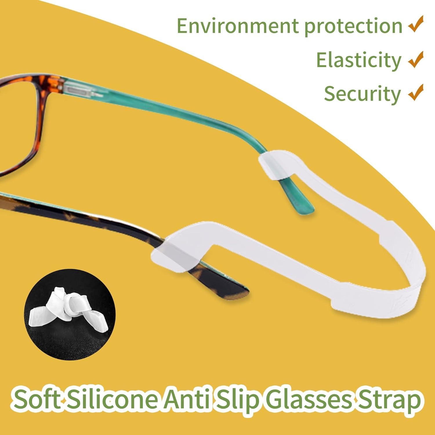 Correas de Gafas de Silicona - 3 Paquetes Ajustables