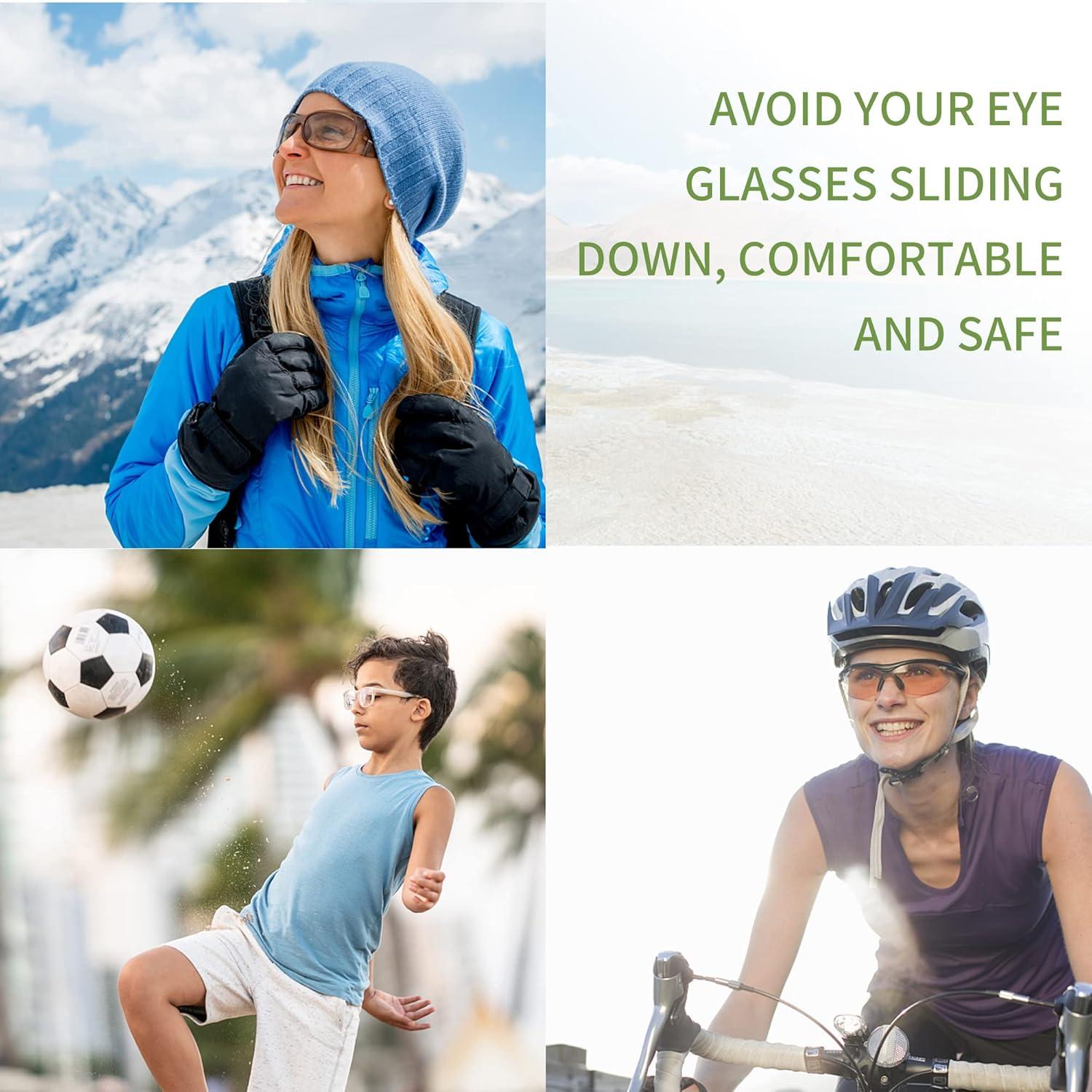 Correas de Gafas de Silicona - 3 Paquetes Ajustables