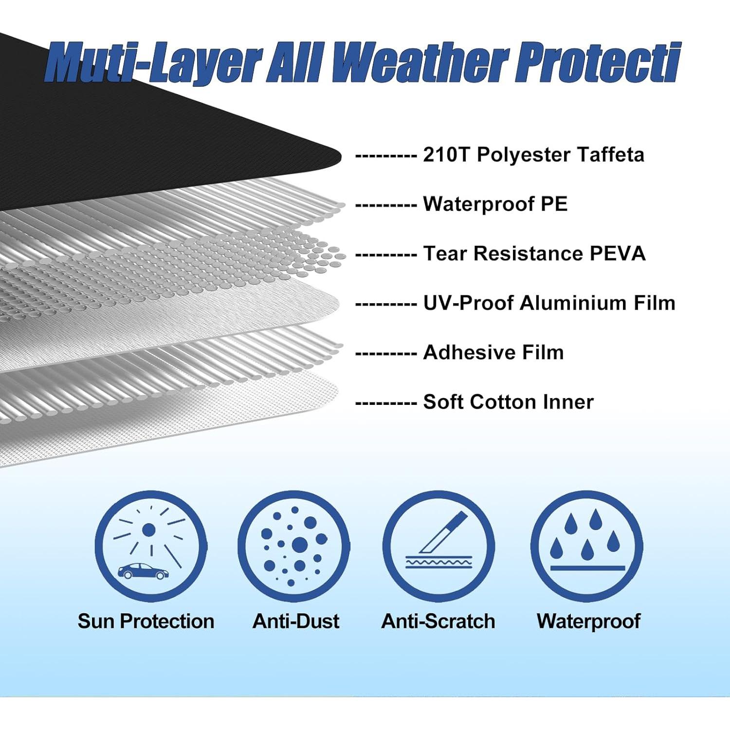 Cubierta de coche ATBKJ para Smart Fortwo 2007-2023 210T