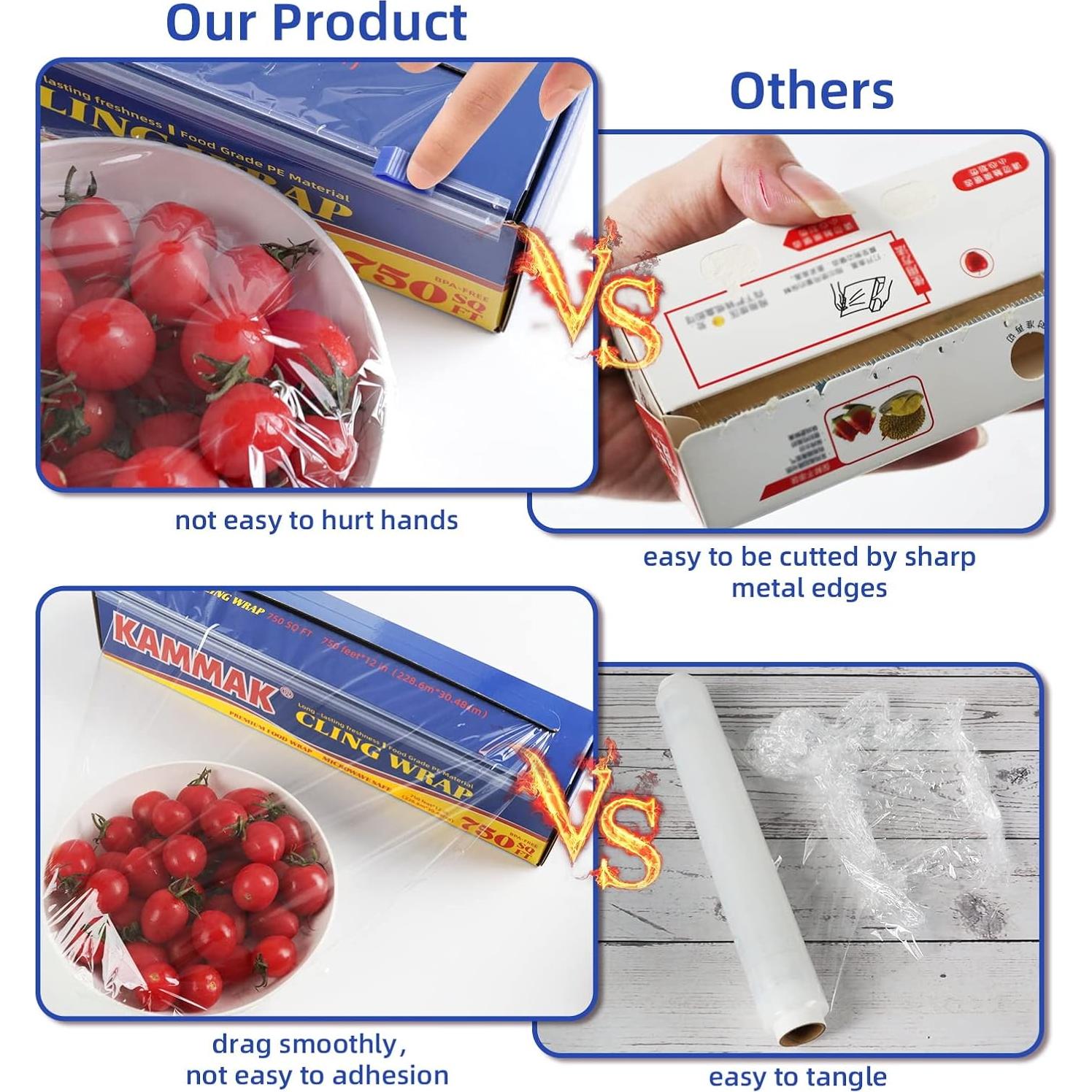 Envoltura Plástica KAMMAK 30.48 cm x 228.6 m con Cortador