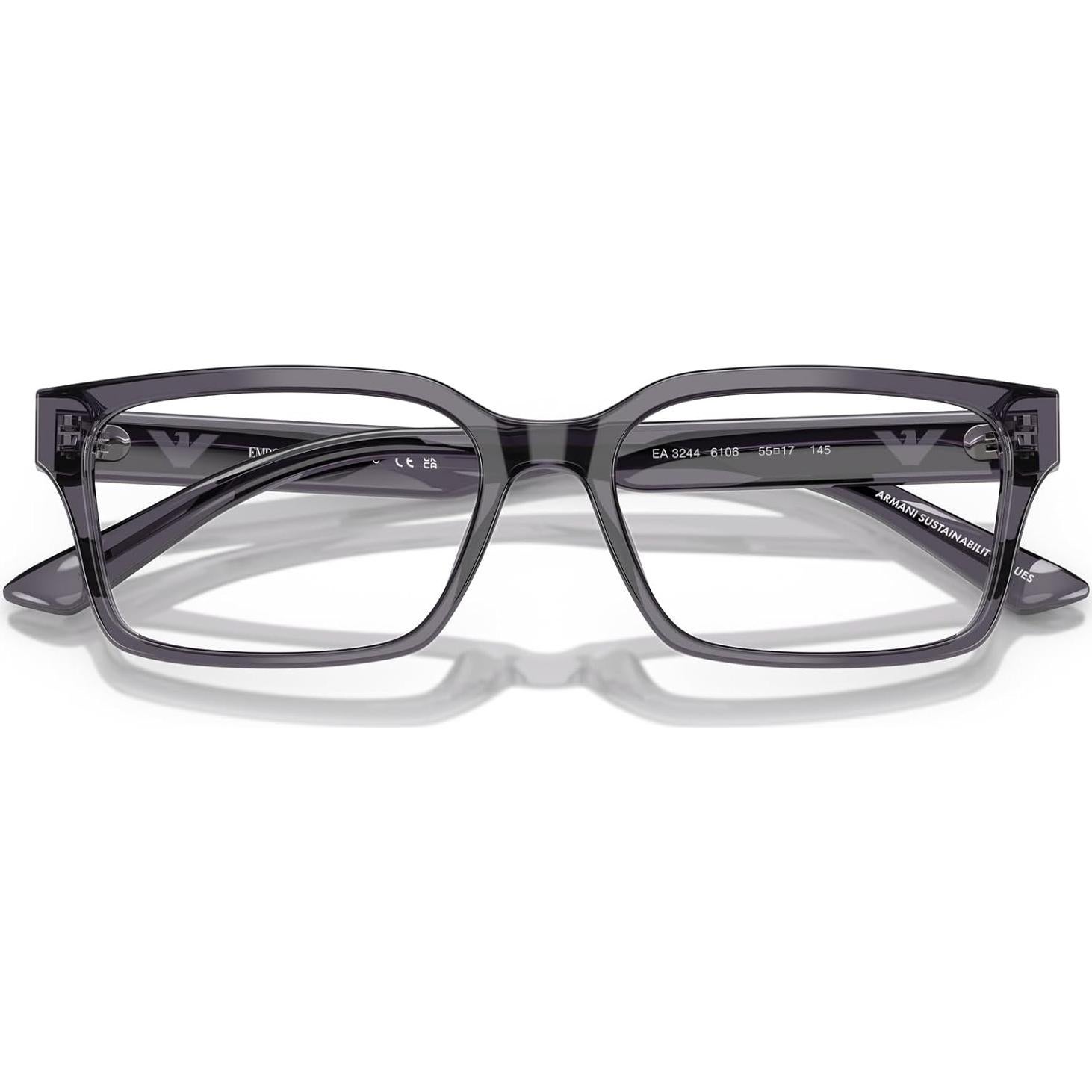 Gafas de Prescripción Emporio Armani EA3244 Gris Oscuro