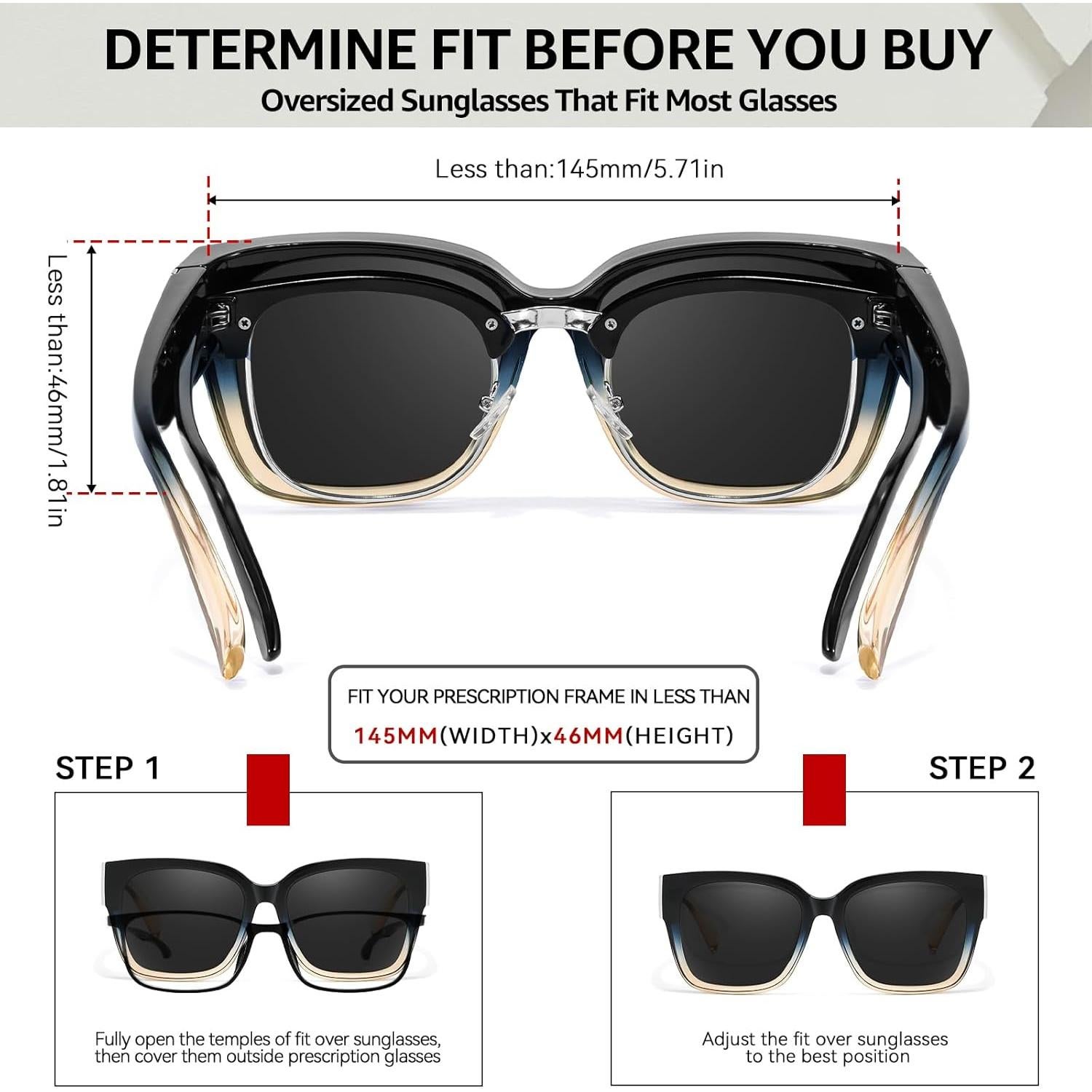 Gafas de sol polarizadas TJUTR para mujeres con rhinestones