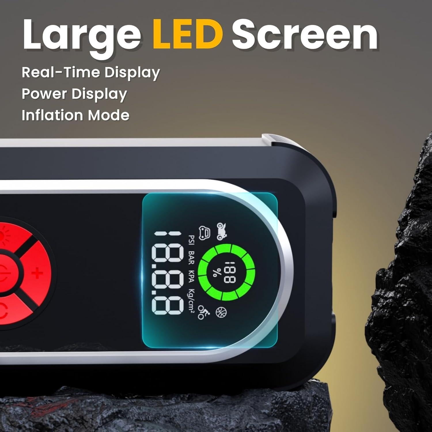 Arrancador de Coche Kefkafl Q10 4500A con Compresor 150PSI