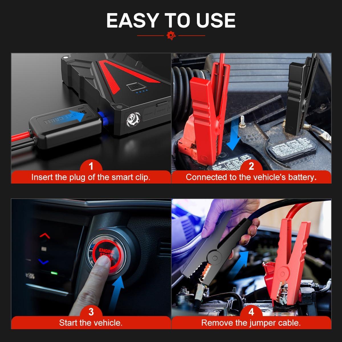 Arrancador de Batería 3500A BuTure BR300 13800mAh Carga Rápida