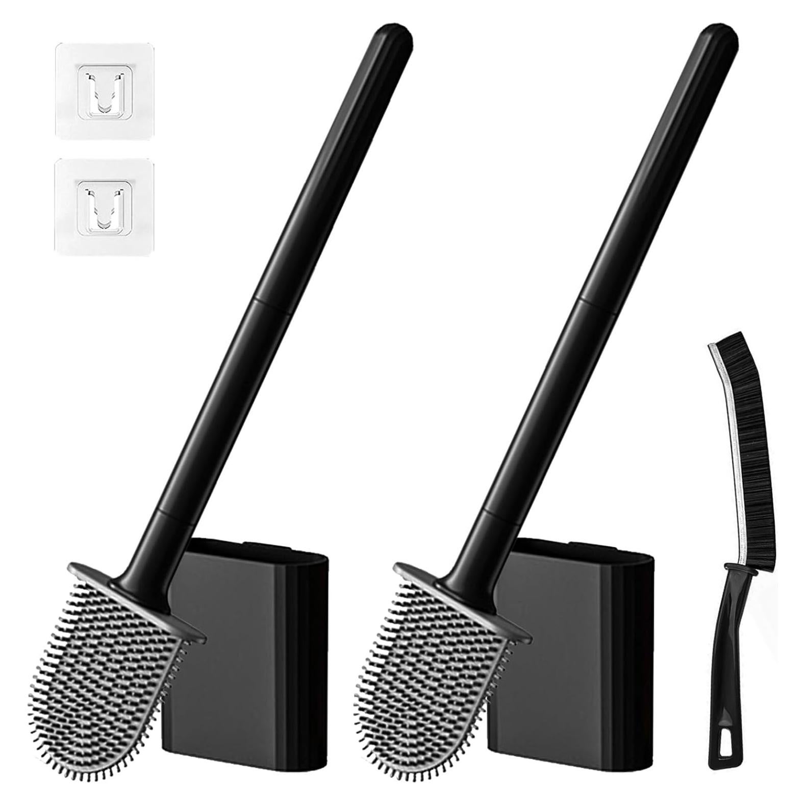 Cepillo de Inodoro WOBEVB con Soporte y Cepillo de Ranura