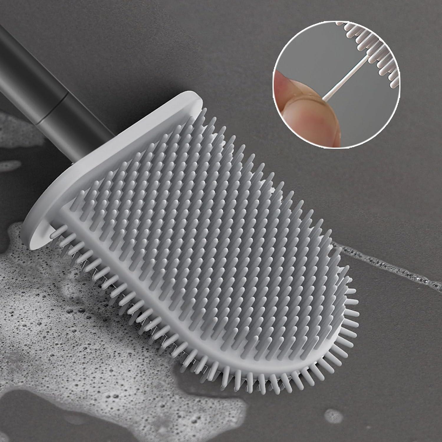 Cepillo de Inodoro WOBEVB con Soporte y Cepillo de Ranura