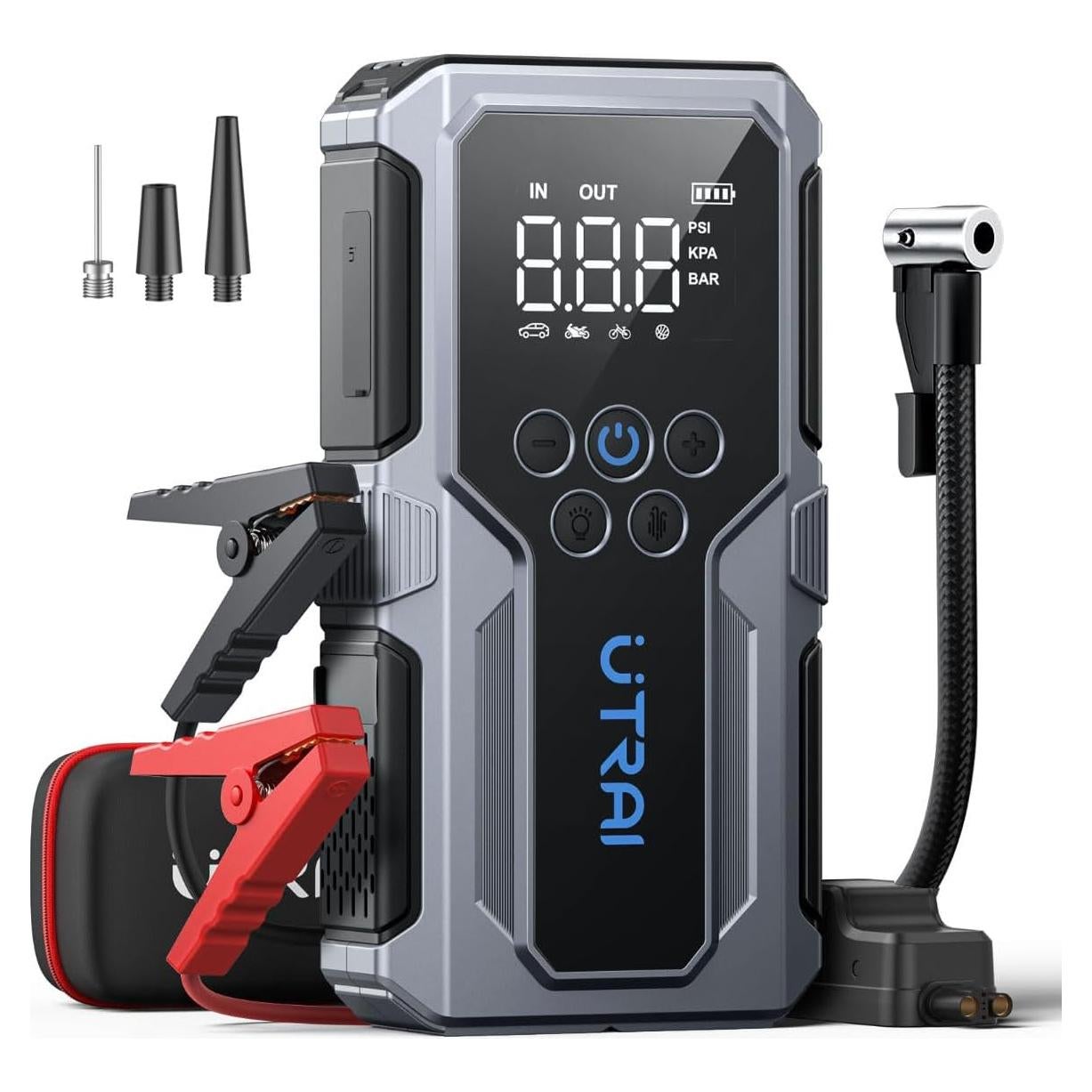 Arrancador de batería UTRAI JS-9 con compresor 150 PSI