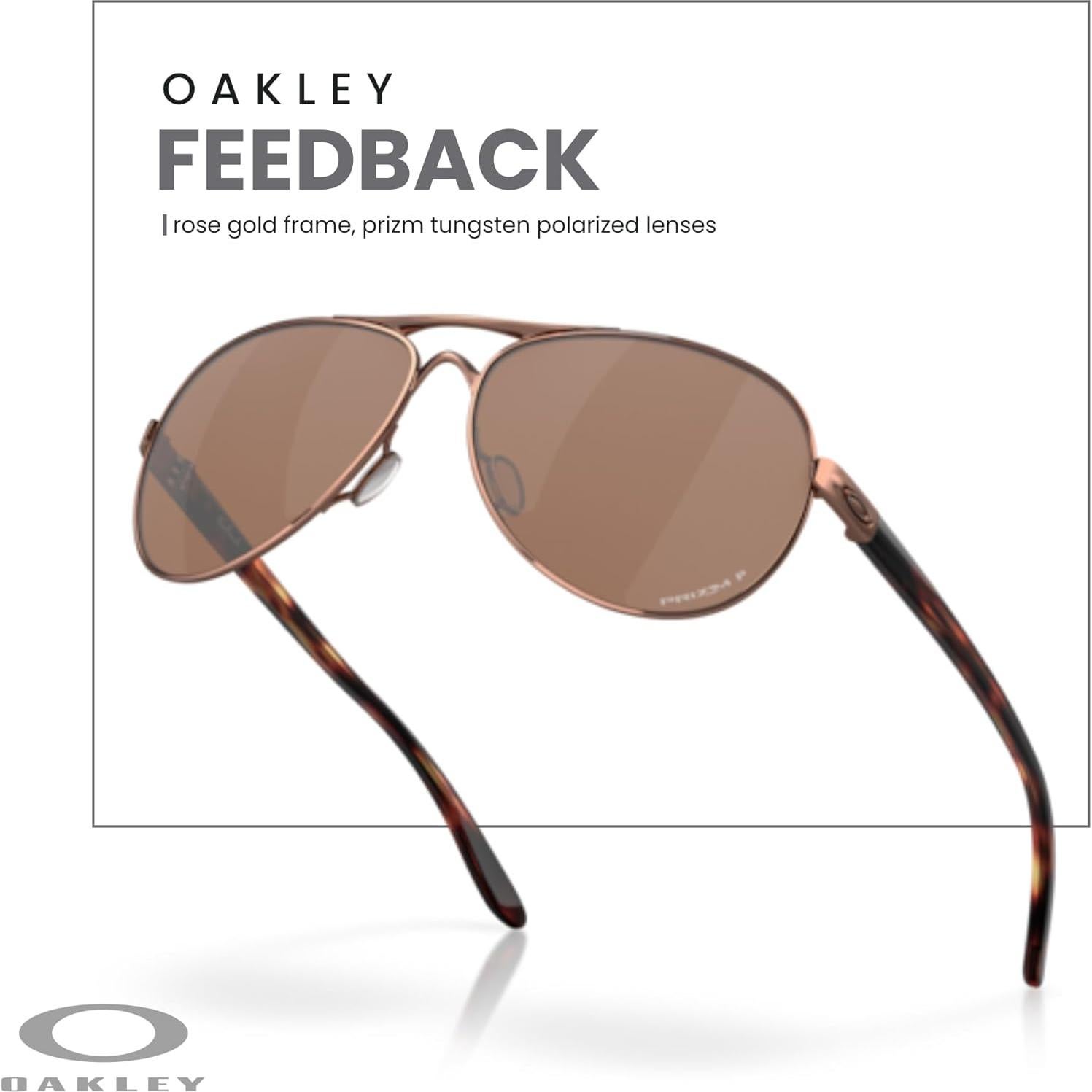 Gafas de sol Oakley Feedback para mujeres + Kit de cuidado