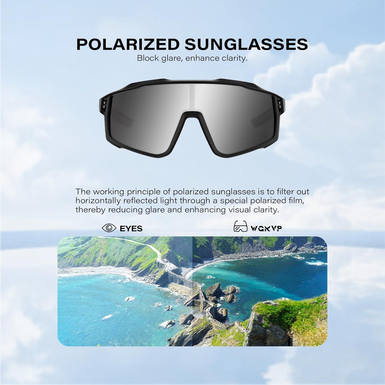 Gafas de sol deportivas WGKVP 5051 UV400 polarizadas